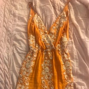 Blue Life Embroidered Sun Dress